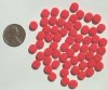 60 7x3mm Opaque Orange Flat Disks